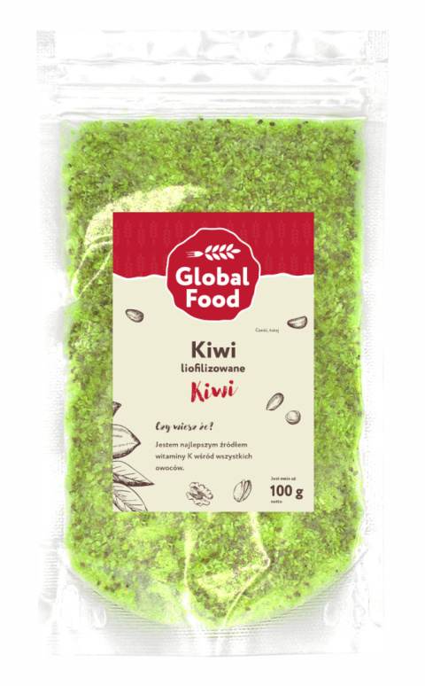 KIWI LIOFILIZOWANE 100G PYŁEK PROSZEK KIWI LIOFILIZOWANE 100G PYŁEK PROSZEK