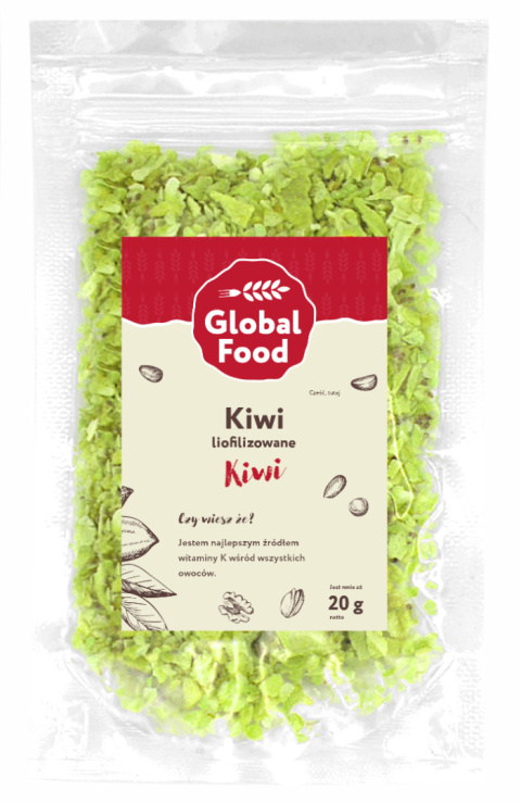 KIWI LIOFILIZOWANE 20G GRYS PYŁEK KIWI LIOFILIZOWANE 20G GRYS PYŁEK