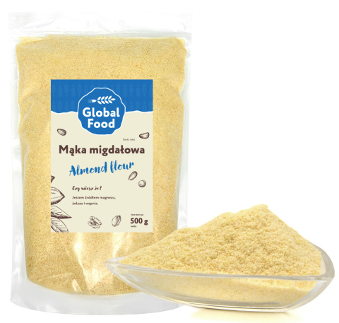 MĄKA MIGDAŁOWA 500g MIGDAŁY MIELONE BEZ SKÓRKI MĄKA MIGDAŁOWA 500g MIGDAŁY MIELONE BEZ SKÓRKI