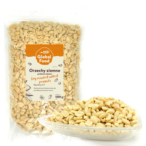 ORZECHY ZIEMNE ARACHIDOWE PRAŻONE SOLONE 1kg ORZECHY ZIEMNE ARACHIDOWE PRAŻONE SOLONE 1kg