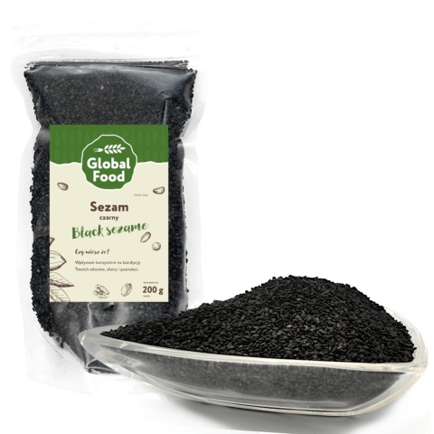 SEZAM CZARNY 200g ZIARNO
