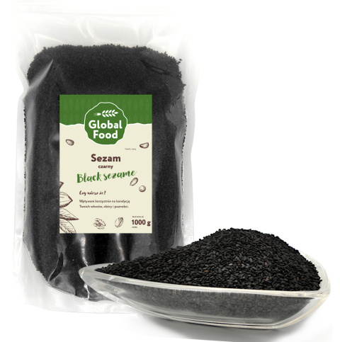 SEZAM CZARNY ZIARNO 1KG SEZAM CZARNY ZIARNO 1KG